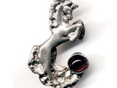 Pandantiv Unicorn, talisman pentru fericire, frumusete, puritate, dragoste si putere, 3 cm
